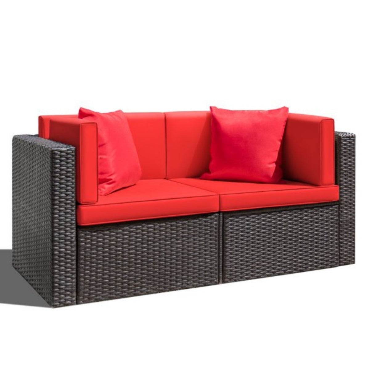 Outdoor All-Weather Rattan Wicker Double Seater Sofa