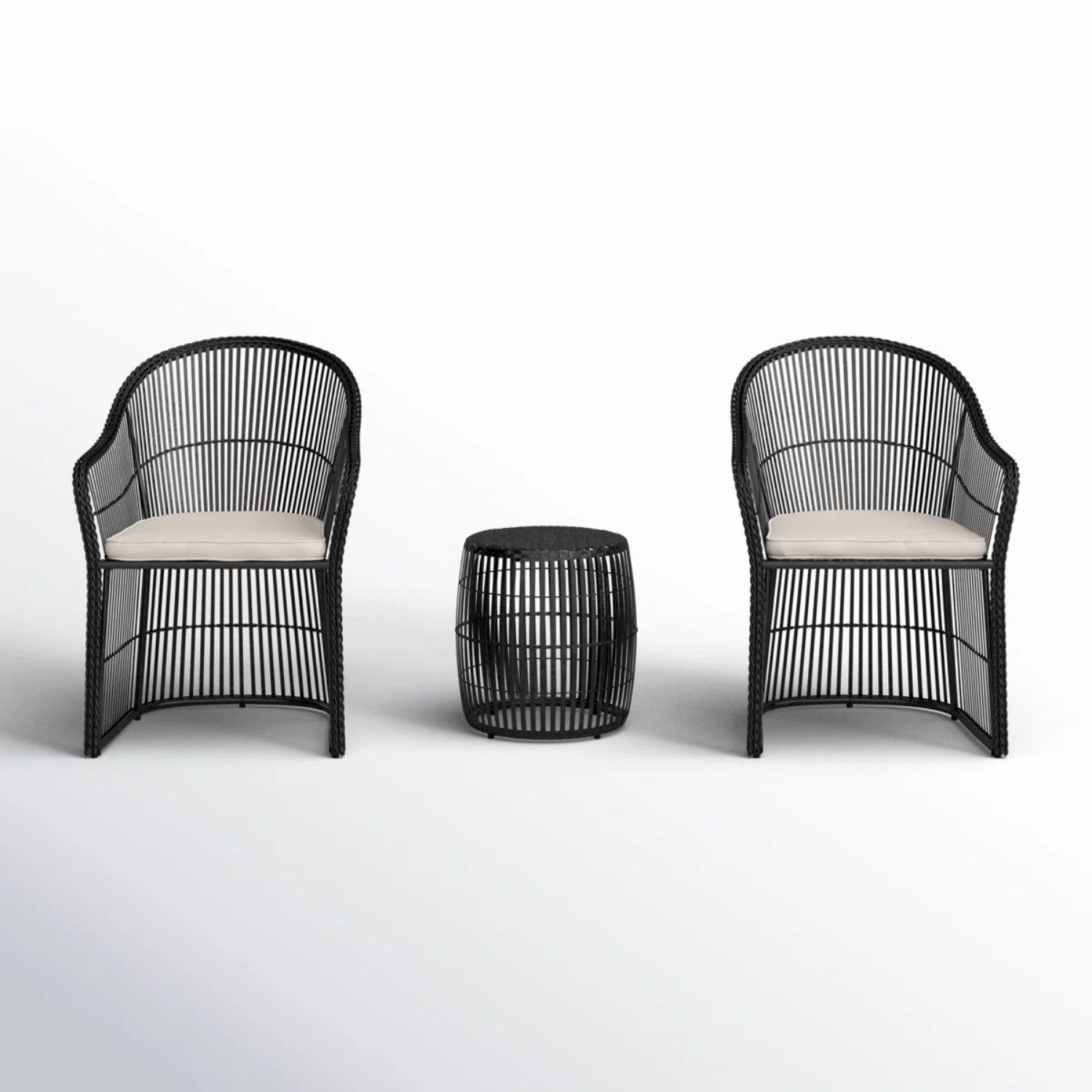 3-Piece Outdoor Rattan Wicker Patio Set
