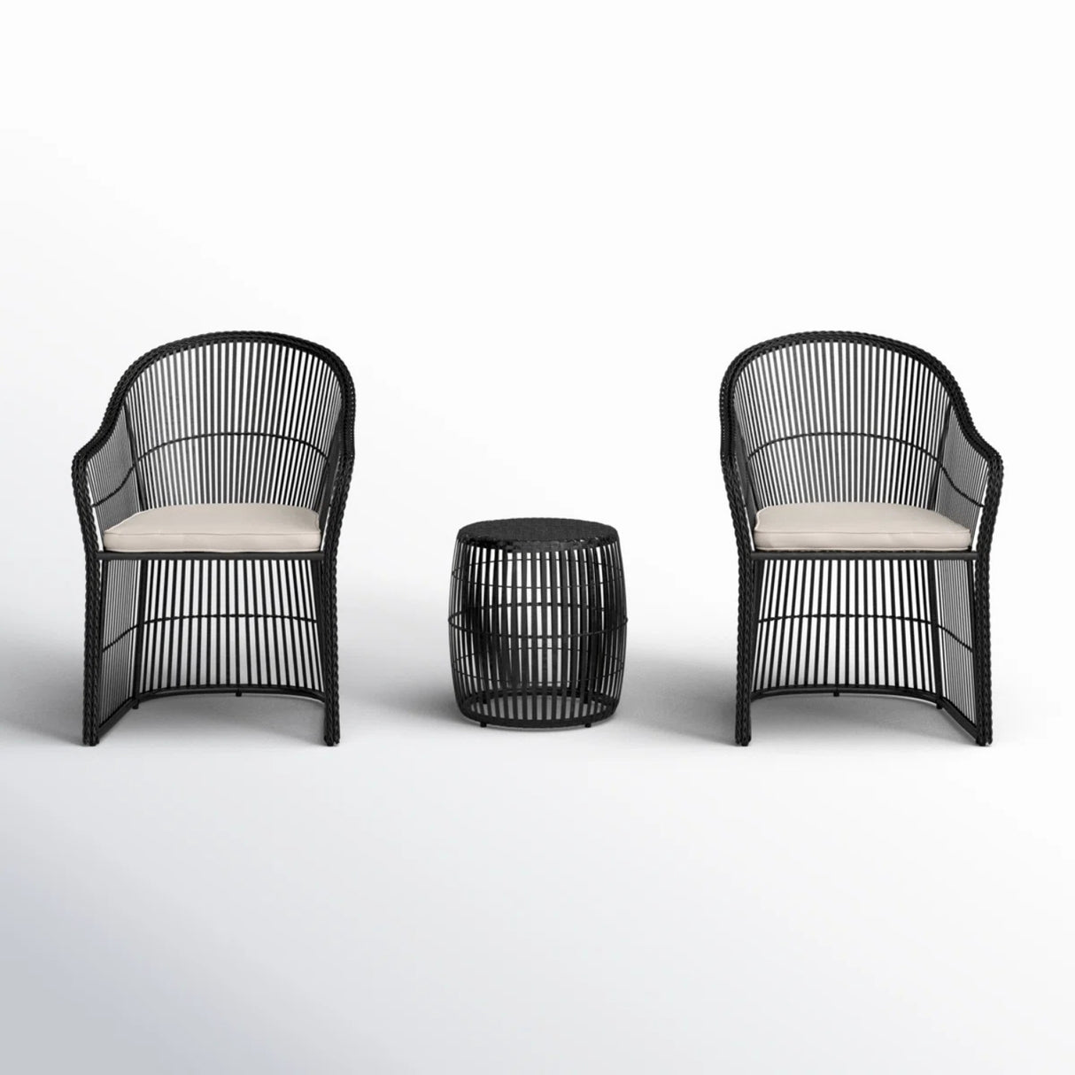 3-Piece Outdoor Rattan Wicker Patio Set
