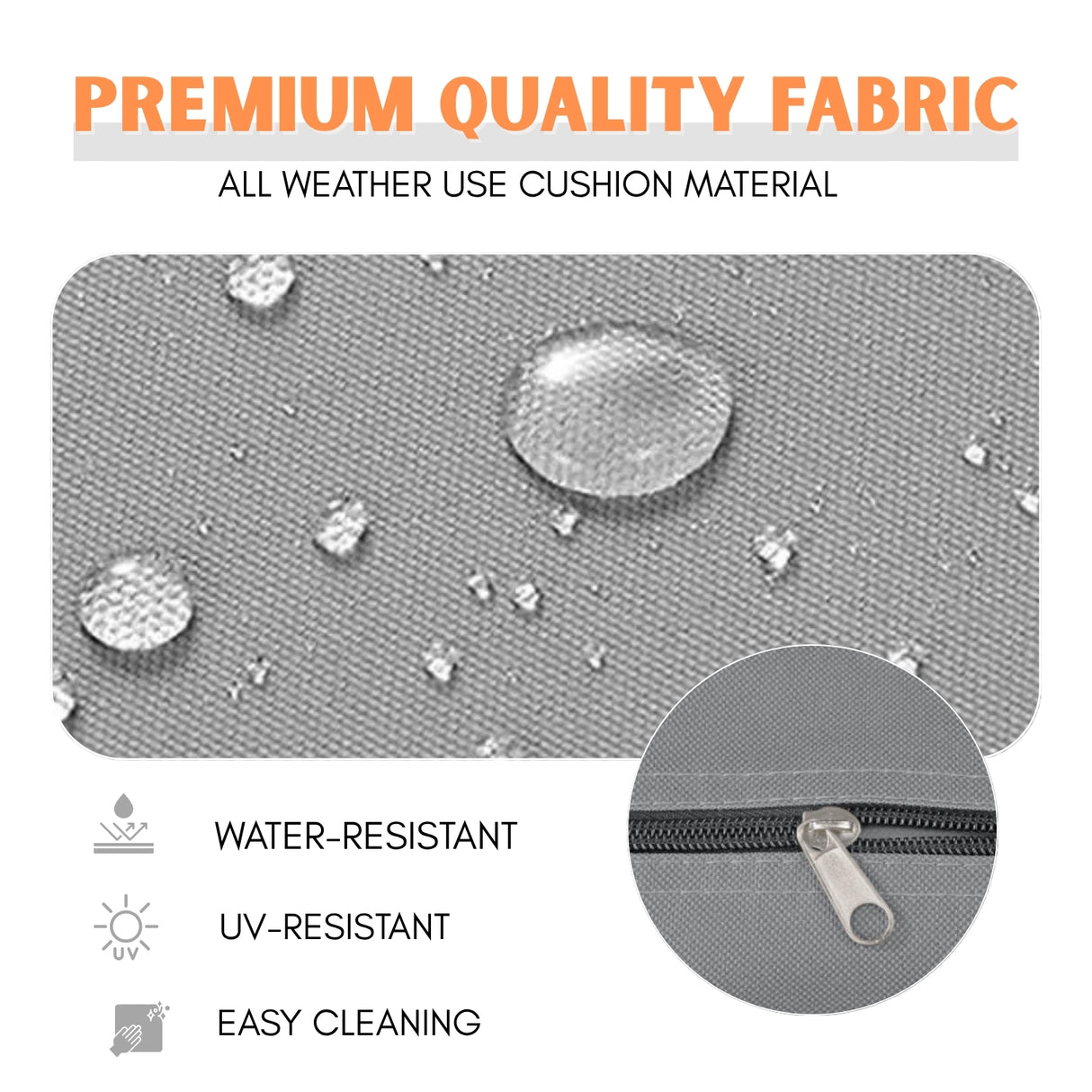 Outdoor 5 Seater Rope Patio Sofa Set with Center Table and Side Table