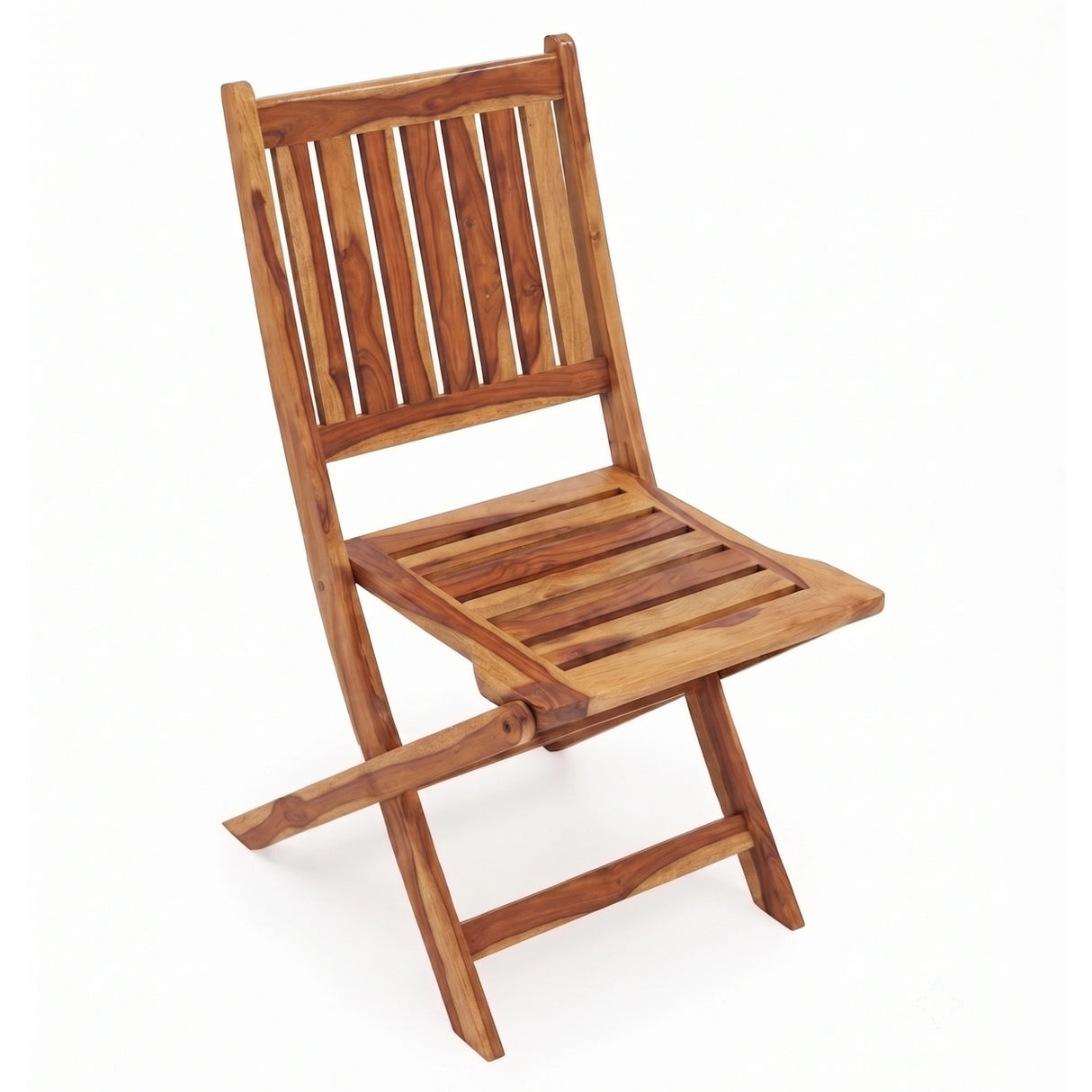 Acacia Wood Foldable Outdoor Bistro Set – 2 Chairs & Round Table