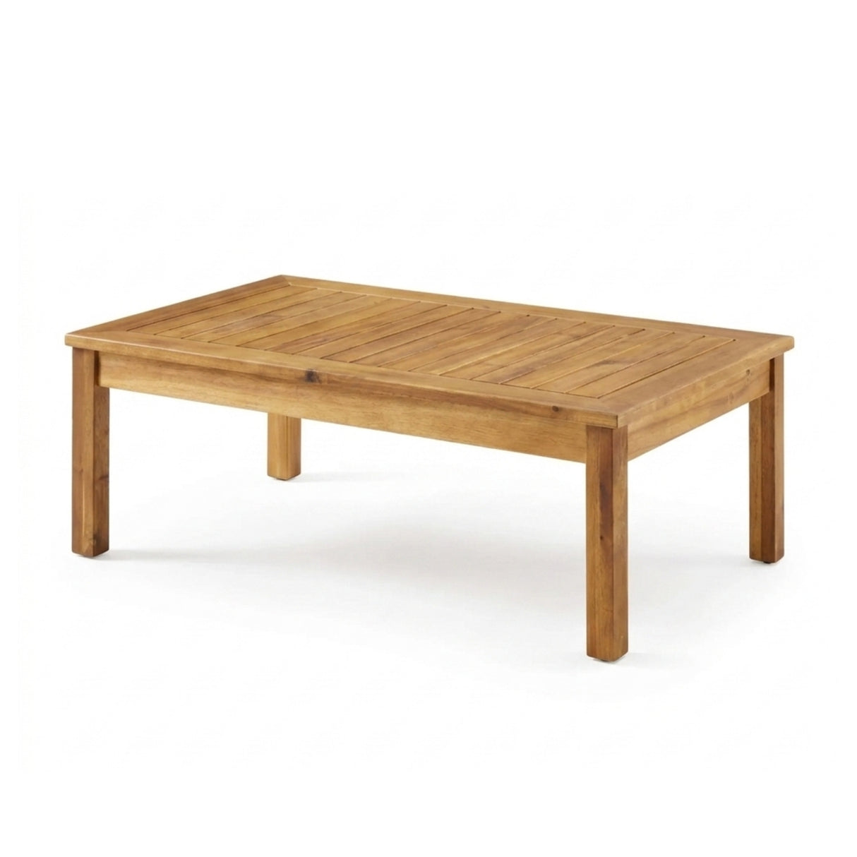 Outdoor Rope 2 Seater Sofa Set with Wooden Center Table