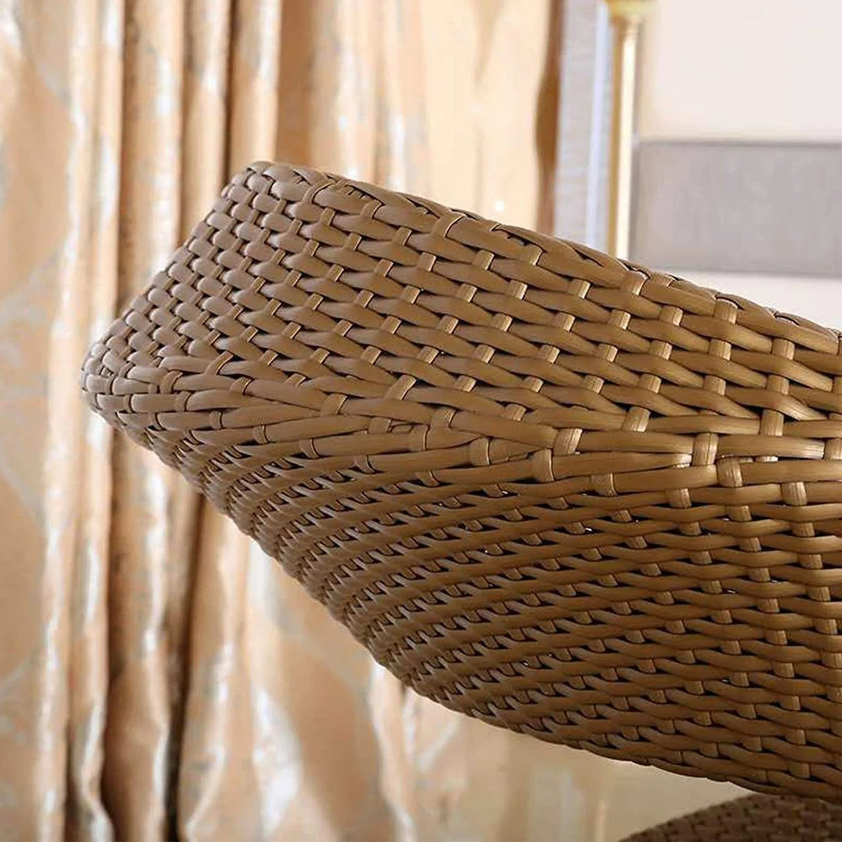 3-Piece Outdoor Rattan Wicker Patio Set (Golden)