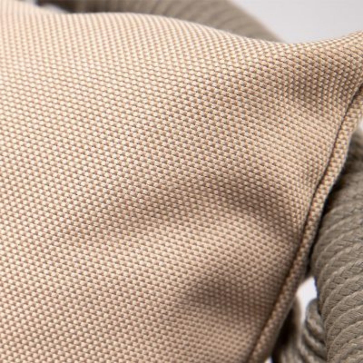 3-Piece Outdoor Rope Conversation Set (Beige & Cream)