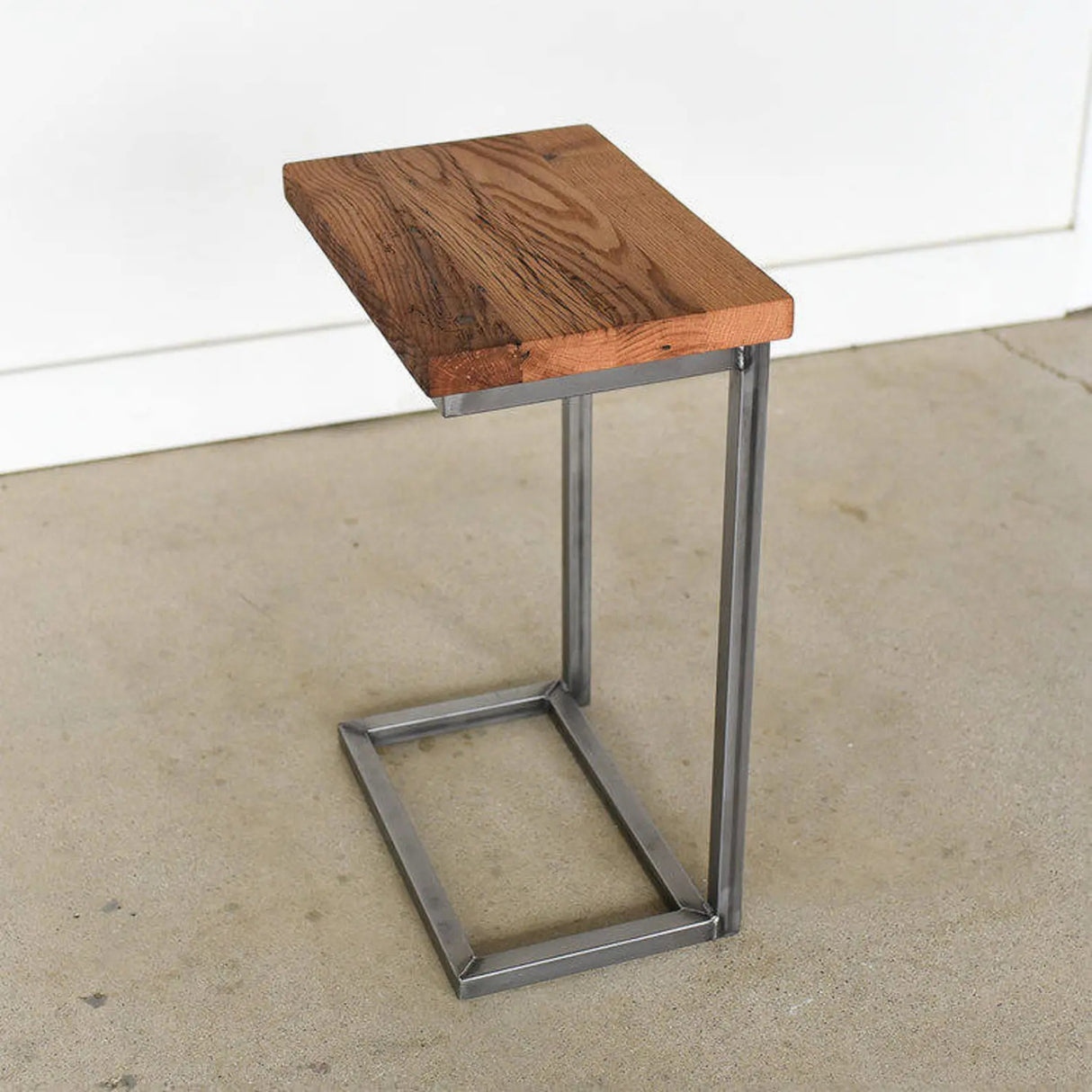 Solid Sheesham Wood C-Shape Corner Side Small End Table