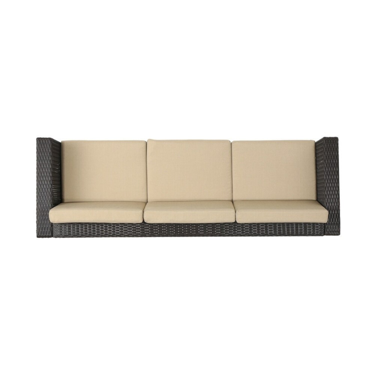 Outdoor All-Weather Wicker 3-Seater Sofa