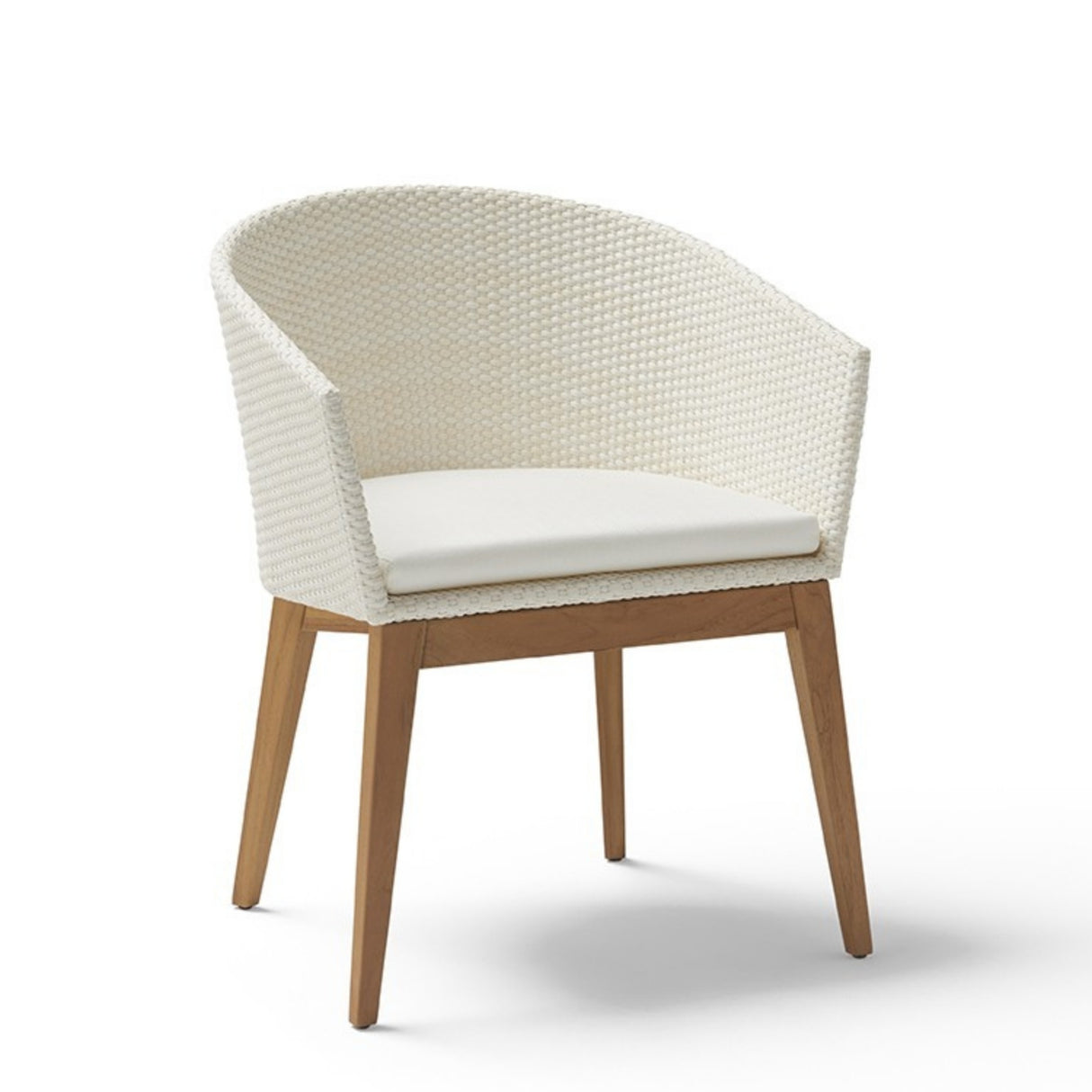 Outdoor All-Weather Resistant Rattan Wicker 7-Piece Dining Set (White)