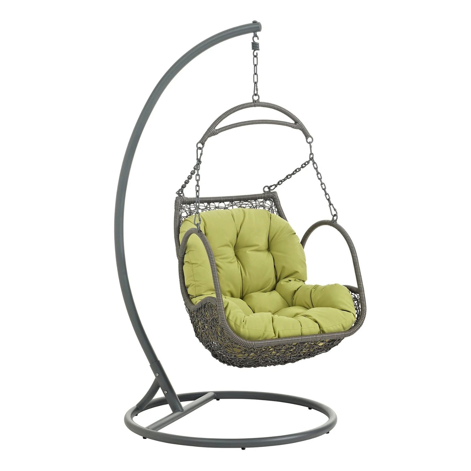 Outdoor Rattan Wicker Hanging Swing Chair with Cushion