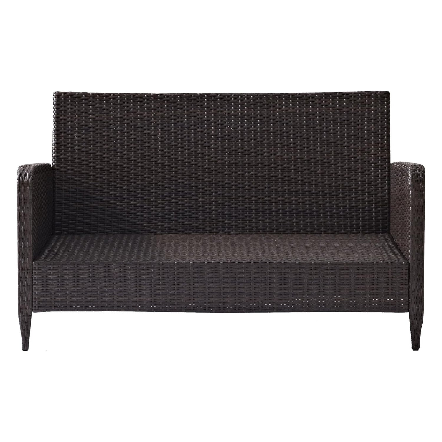 Outdoor Wicker Double Seater Loveseat Sofa