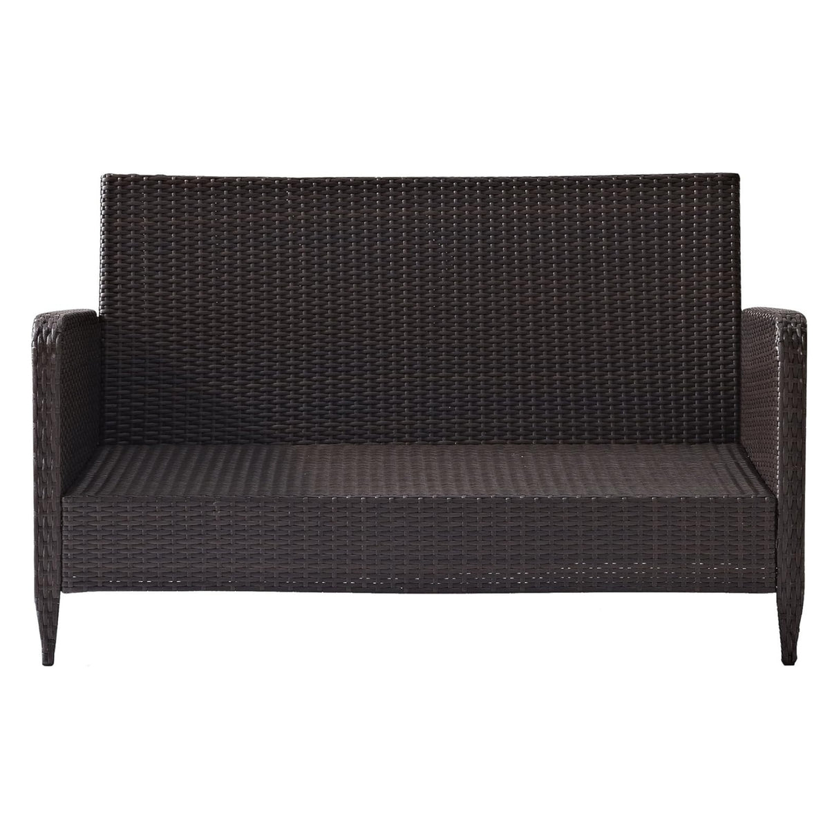 Outdoor Wicker Double Seater Loveseat Sofa