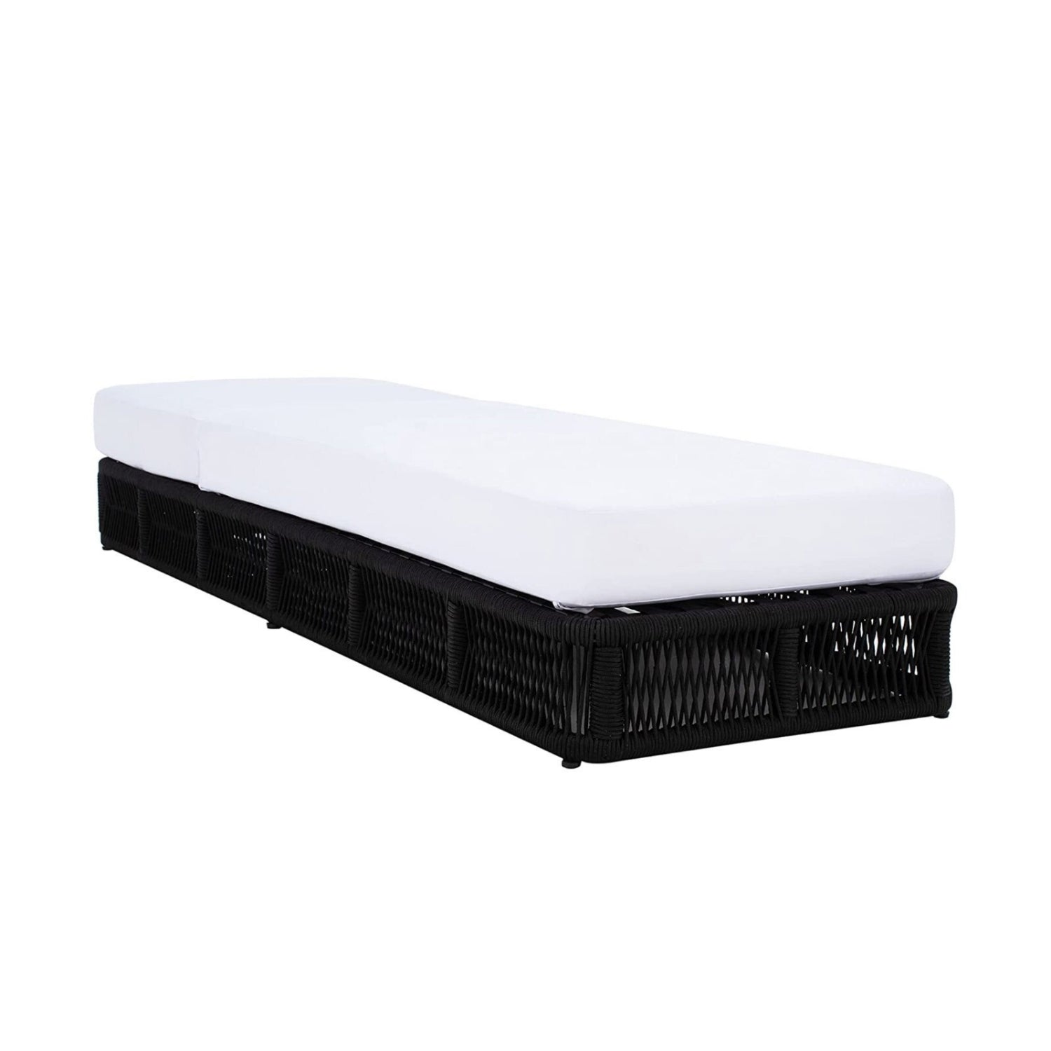 Outdoor All-Weather Rope Lounger with Cushions