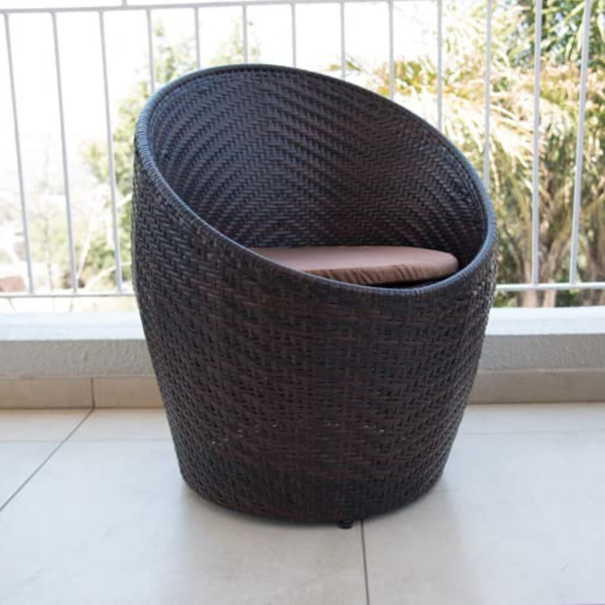 Outdoor Rattan Wicker 3-Piece Conversation Set
