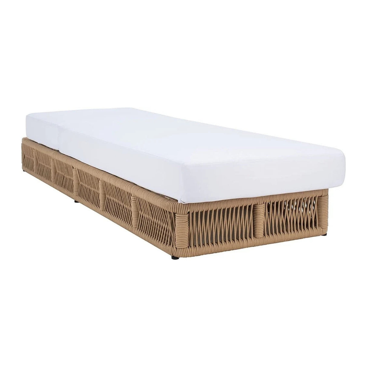 Outdoor All-Weather Rope Lounger with Cushions