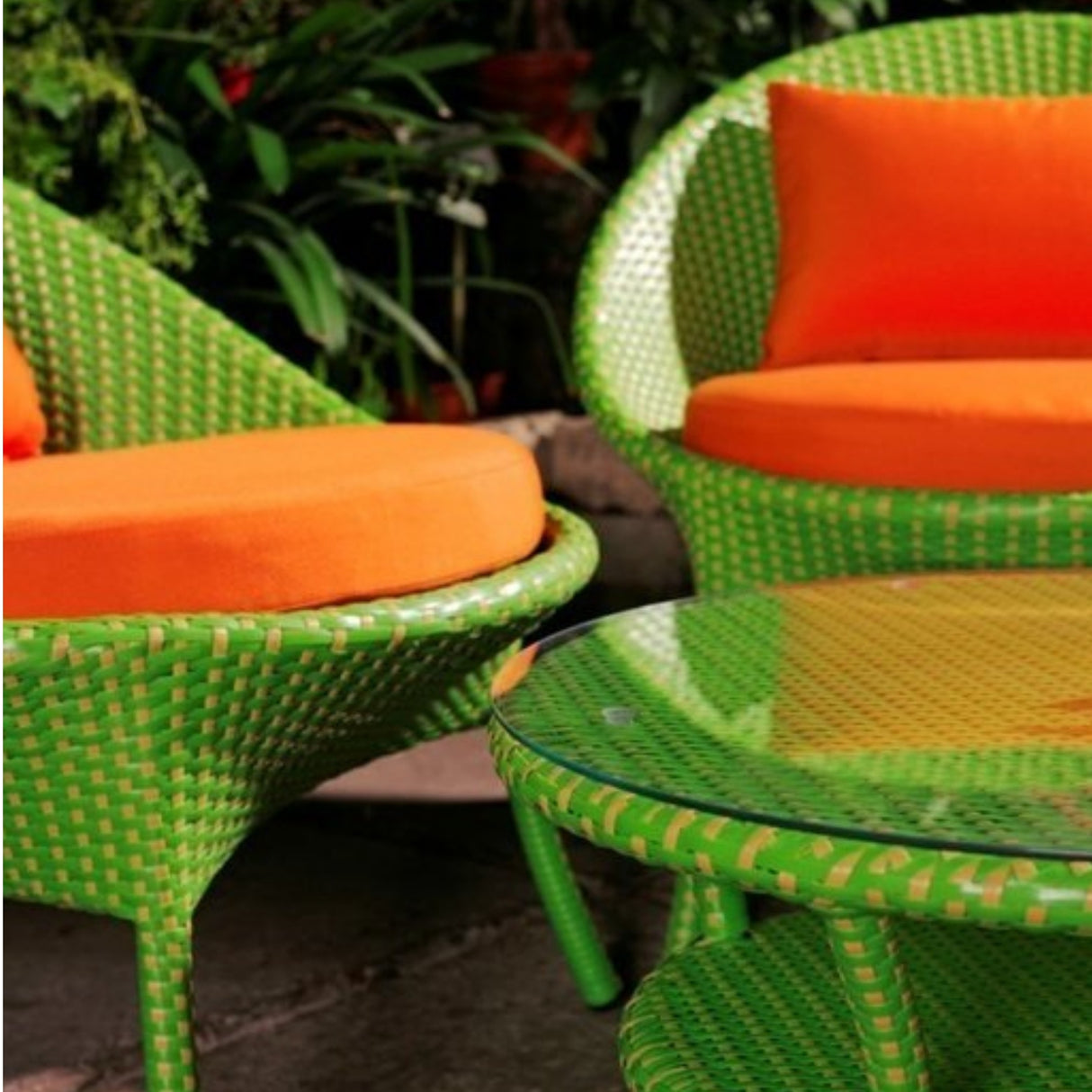 Outdoor All-Weather Resistant Rattan Wicker 5-Piece Dining Set