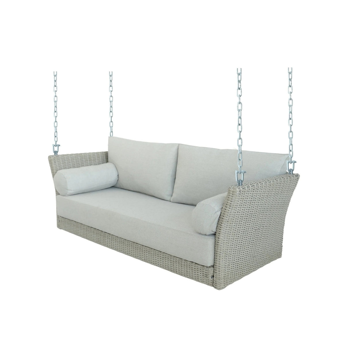 Outdoor Rattan Wicker Hanging Swing Chair with Cushion