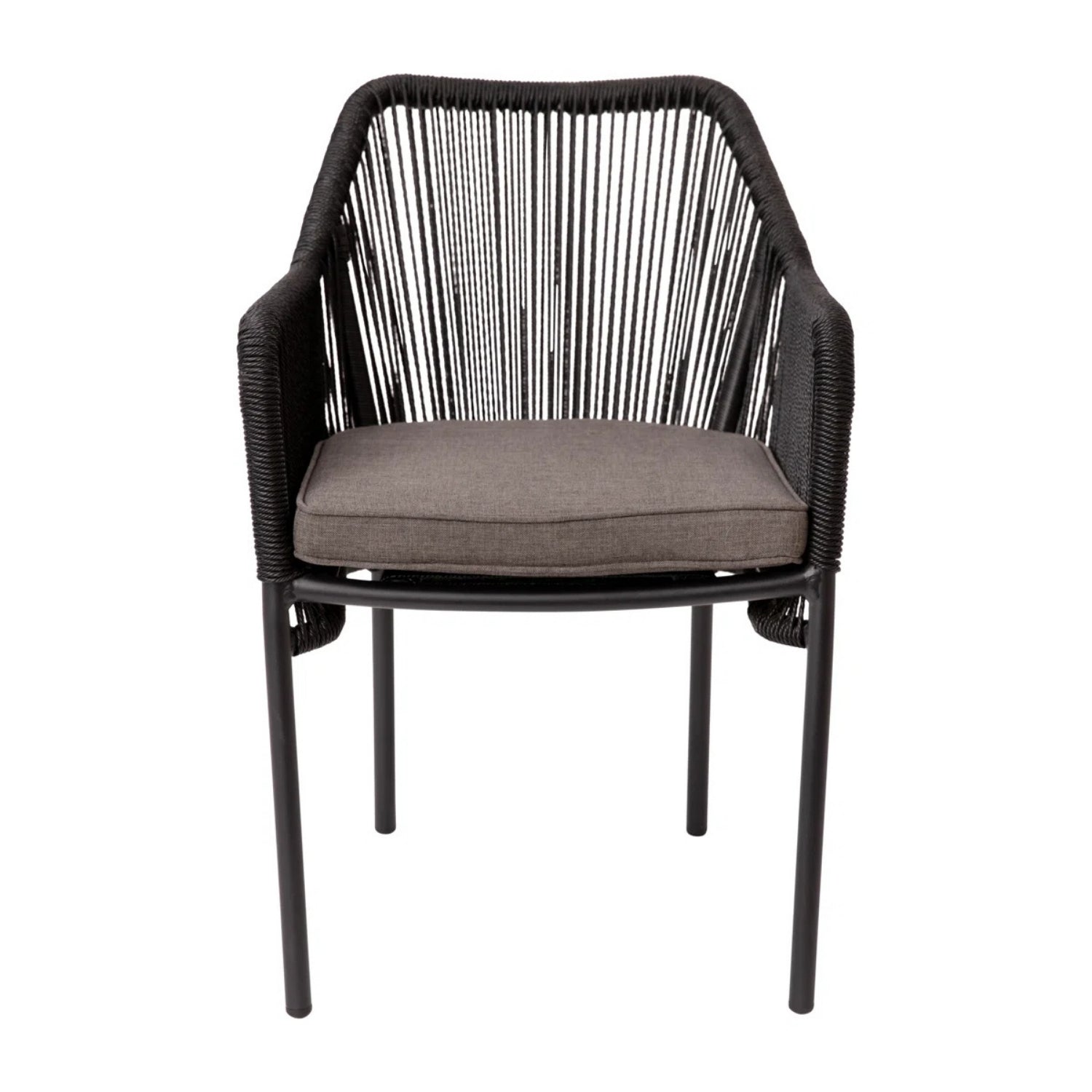 2-Piece Outdoor Rope Patio Dining Chairs