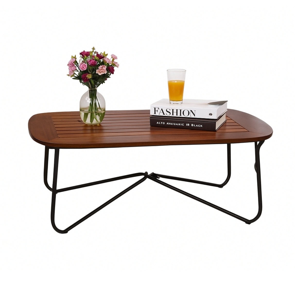 Outdoor Grey Rope 4-Piece Sofa Set With Wooden Top Table