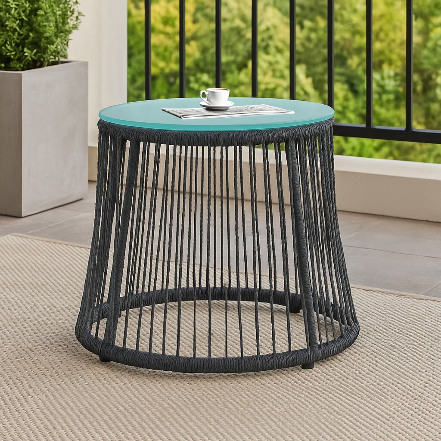 Outdoor Patio Garden 3 Piece All Weather Resistant Furniture Set