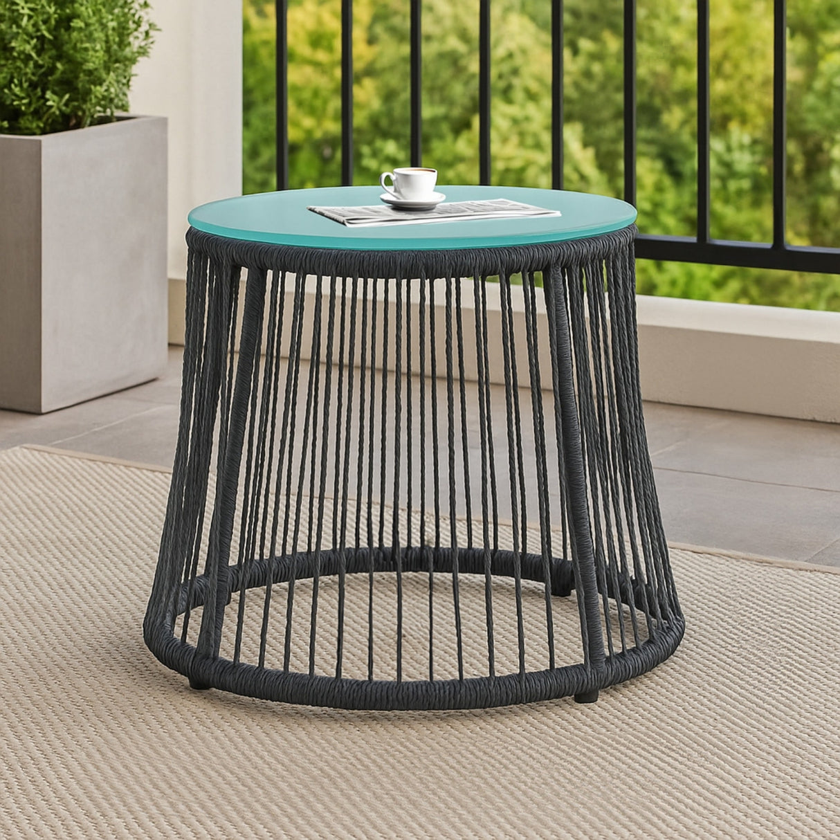 Outdoor Patio Garden 3 Piece All Weather Resistant Furniture Set