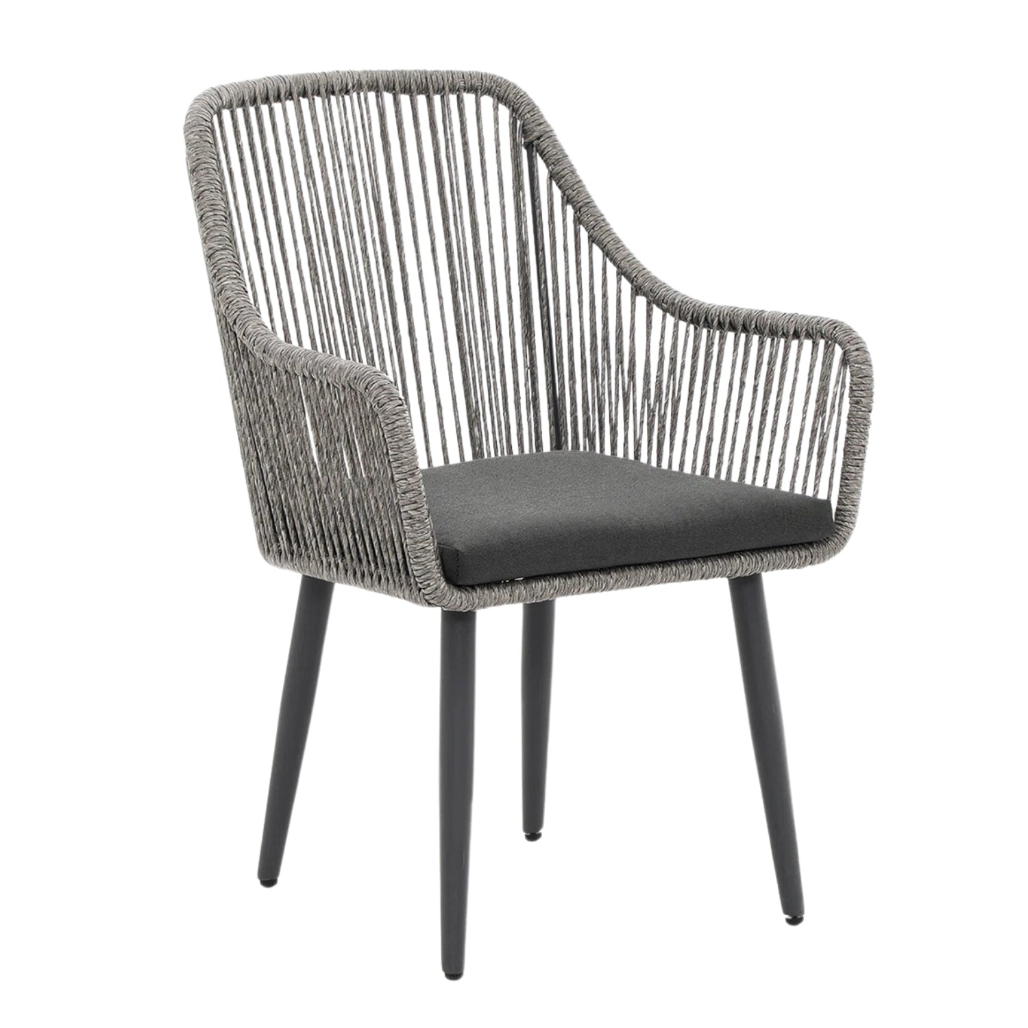 7-Piece Outdoor Patio Dining Set with Rope Chairs