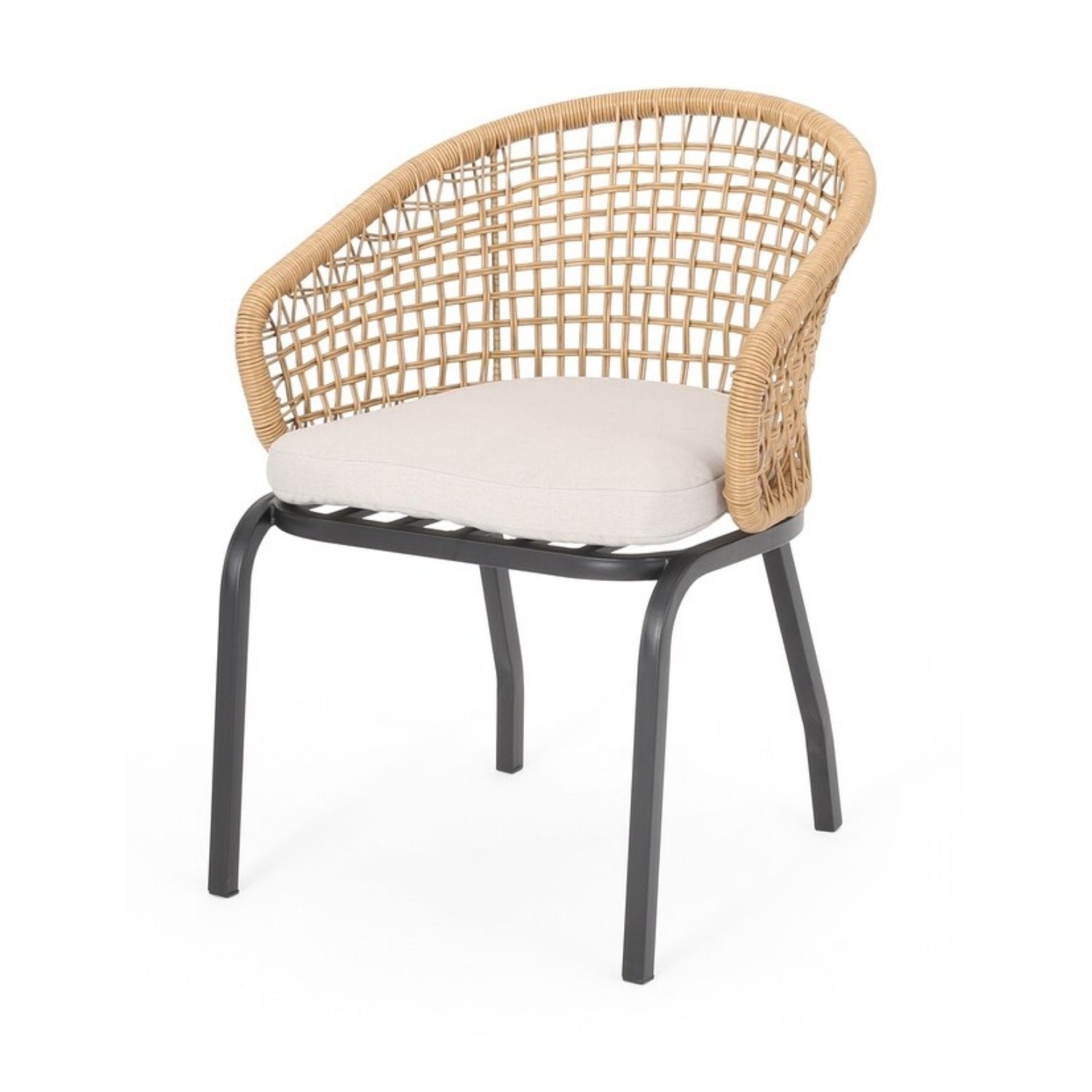 3 Piece Garden Outdoor Rope Patio Set