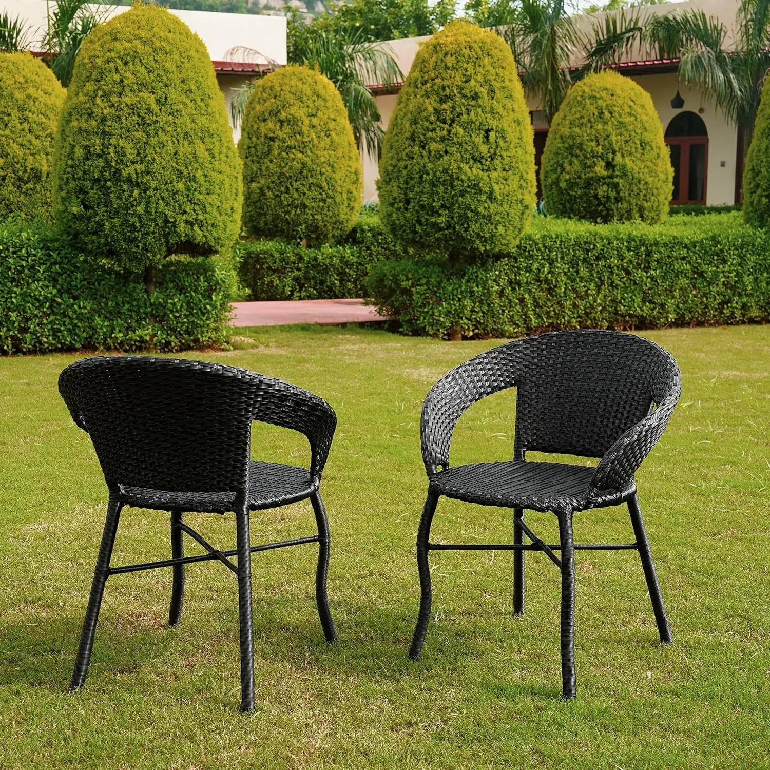 3-Piece Outdoor Rattan Wicker Patio Bistro Set