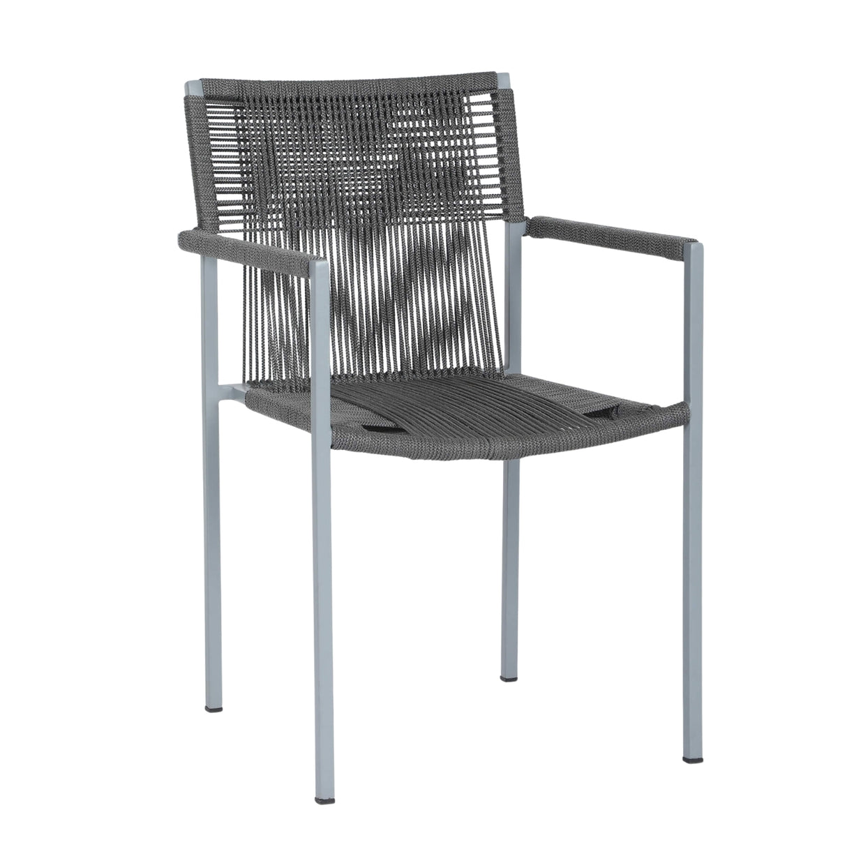 Outdoor Rope 3-Piece Patio Set (Grey)