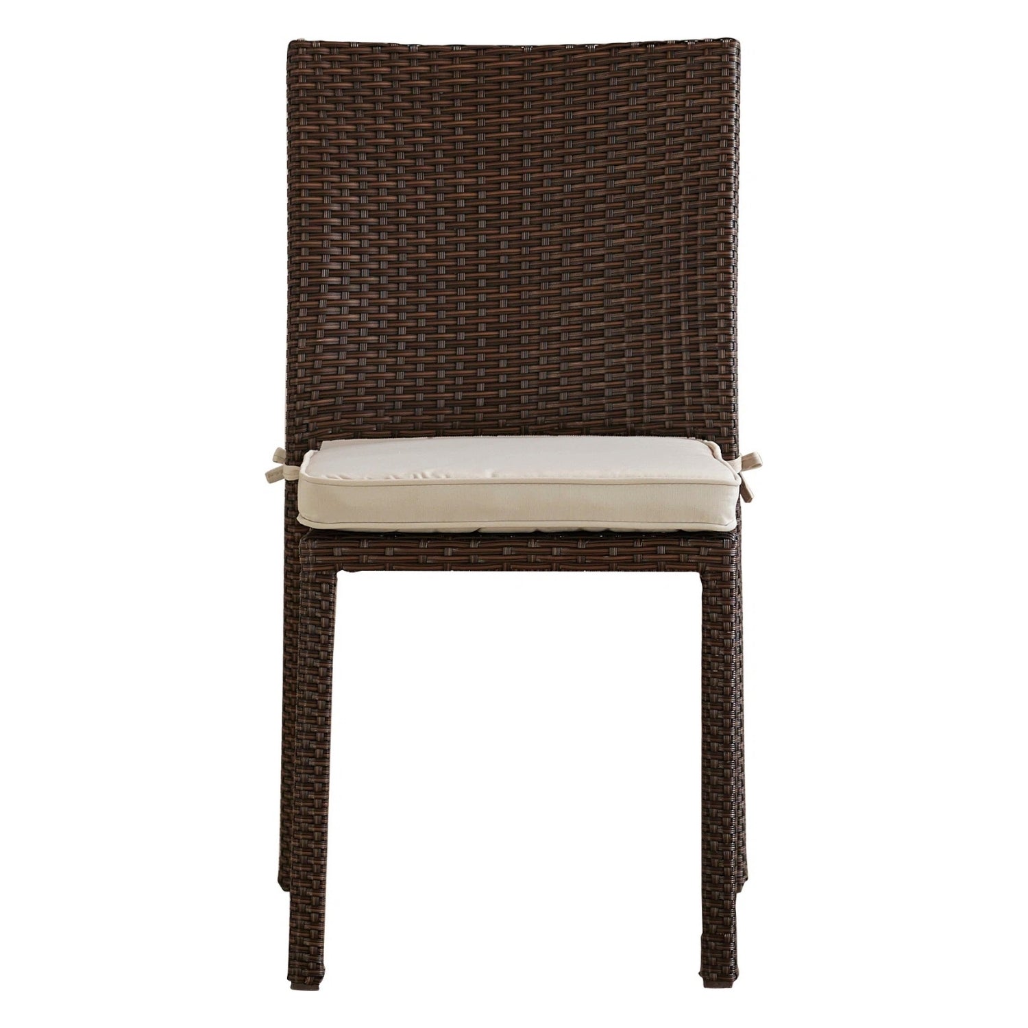 1-Piece Outdoor Rattan Wicker Patio Dining Chair