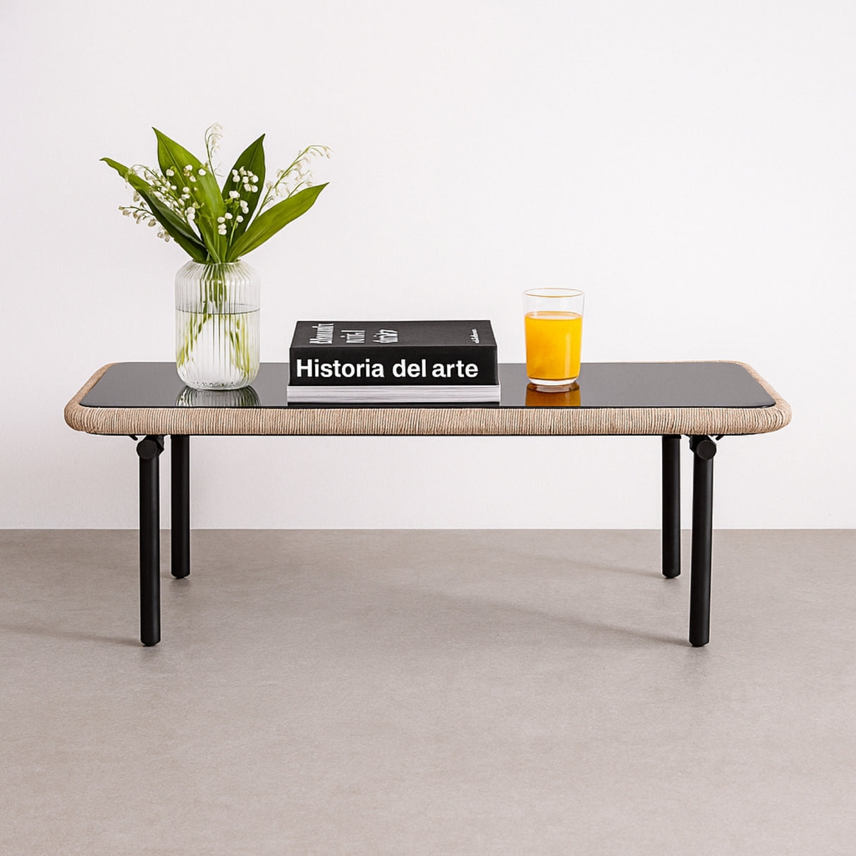 Outdoor 4-Piece Rope Conversation Sofa Set