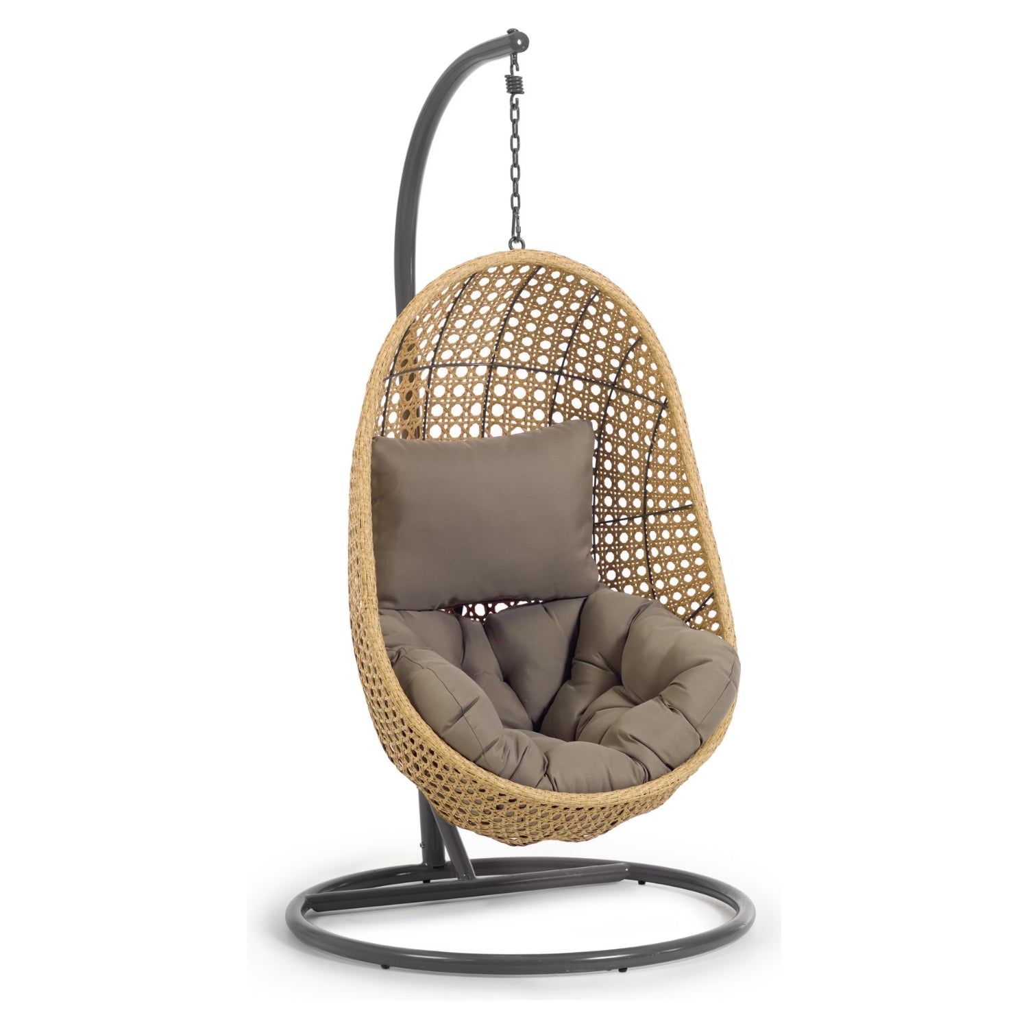 Hanging Egg Swing Chair (Beige and Dark Grey)