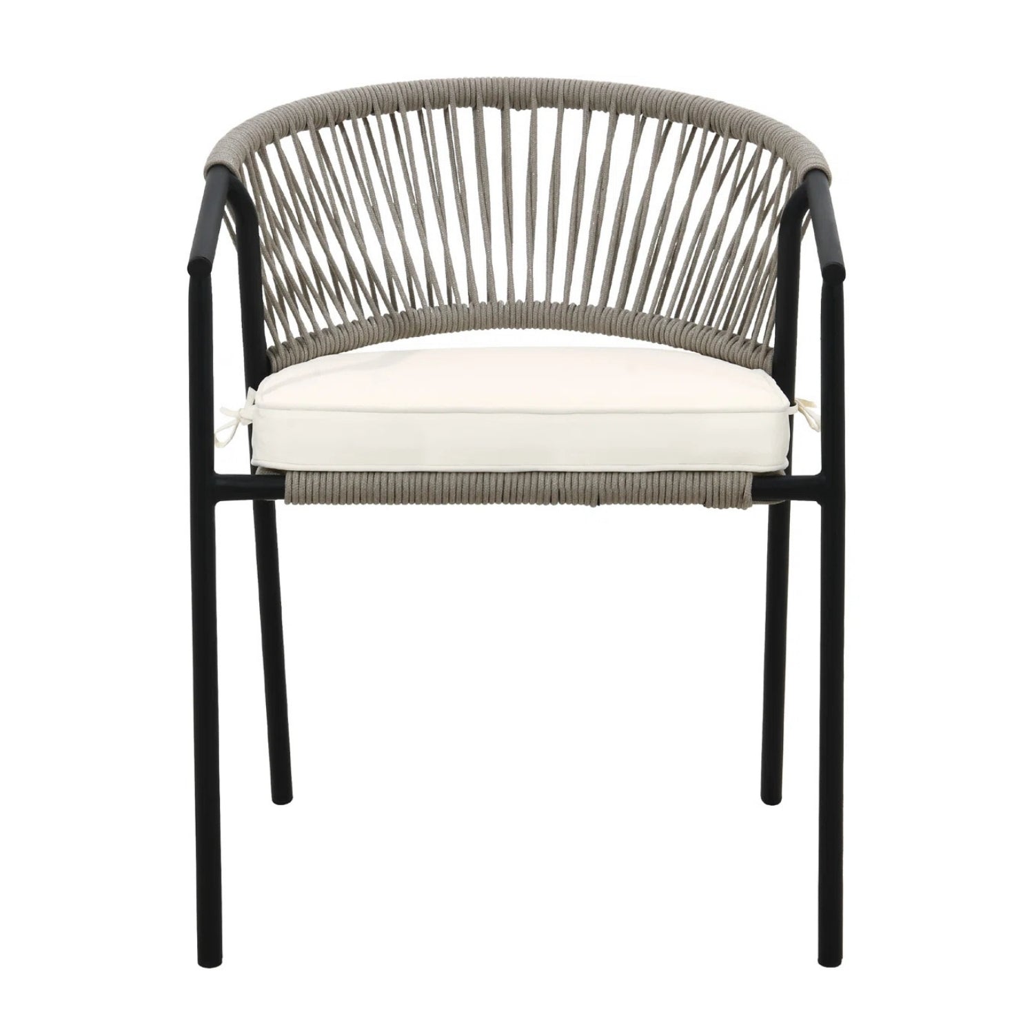 4-Piece Outdoor Rope Patio Dining Chairs