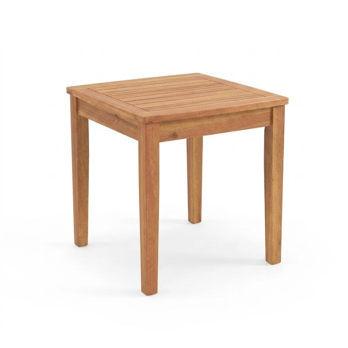 Outdoor Wicker Patio Conversation Set with Teak Wood Frame & Center Table