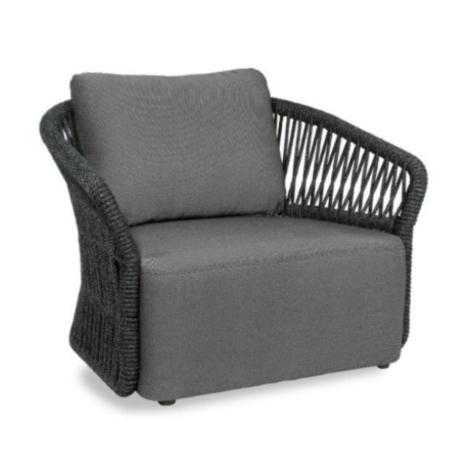 4-Piece Outdoor Braid & Rope Sofa Set (Grey)