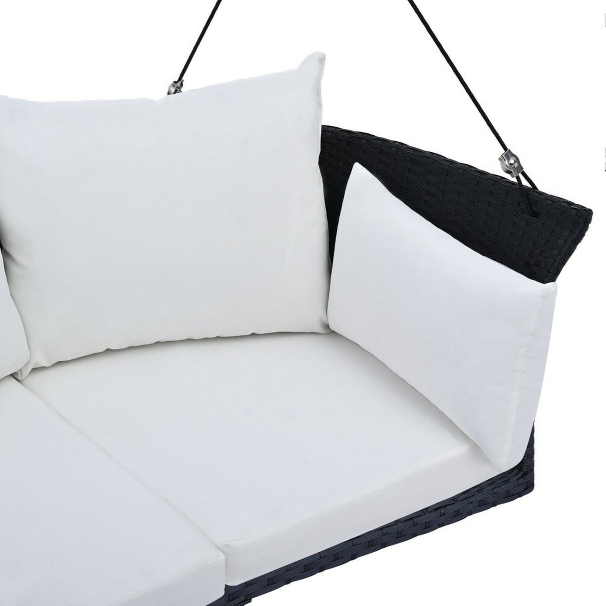 Outdoor Rattan Wicker Hanging Swing Chair with Cushion