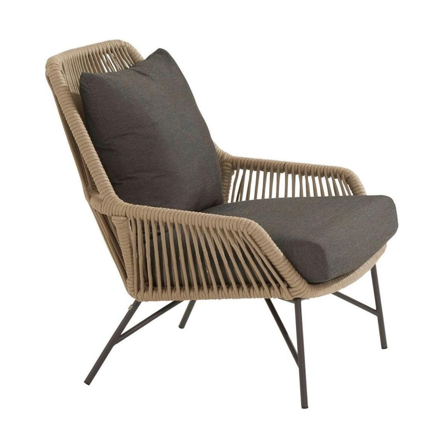 4-Piece Outdoor Rope Patio Conversation Loveseat Furniture