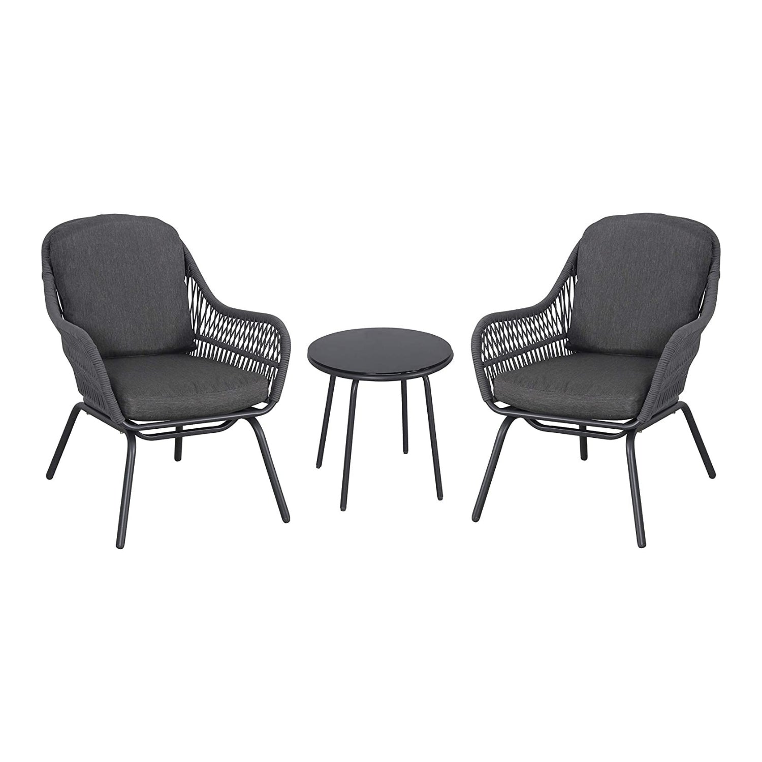 3 Piece Outdoor Rope Patio Set