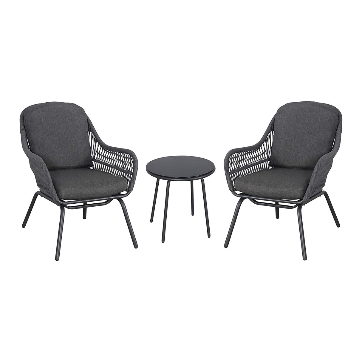 3 Piece Outdoor Rope Patio Set