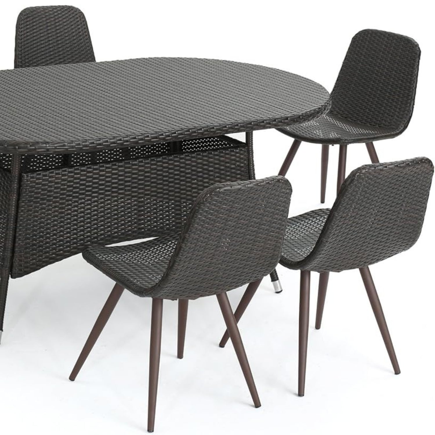 Outdoor All-Weather Resistant Rattan Wicker 7-Piece Dining Set