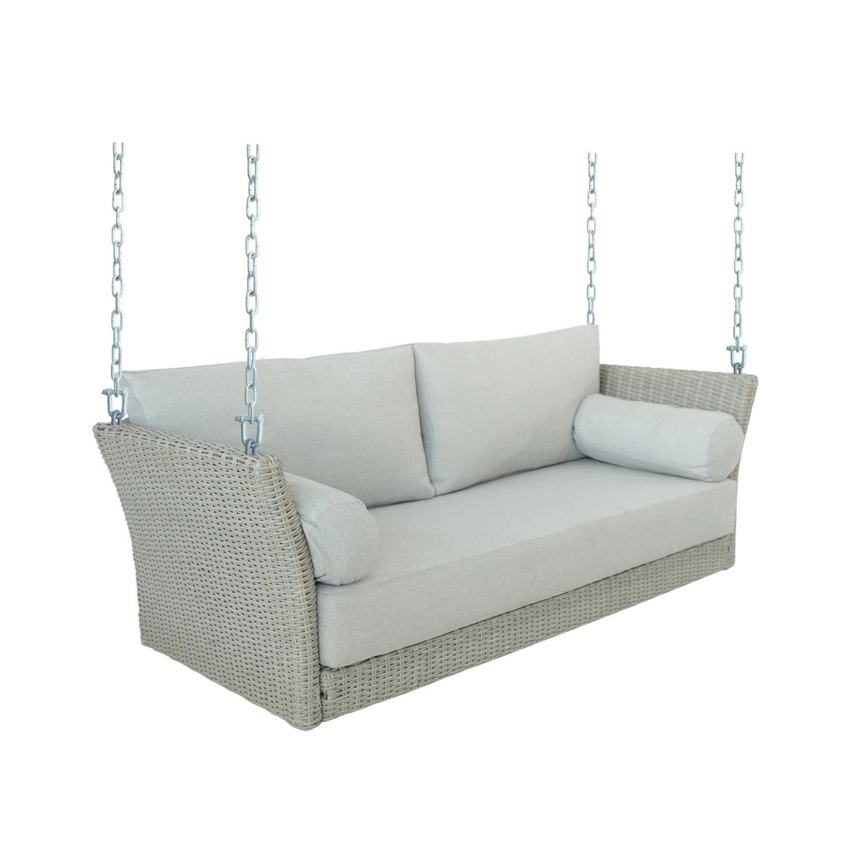 Outdoor Rattan Wicker Hanging Swing Chair with Cushion