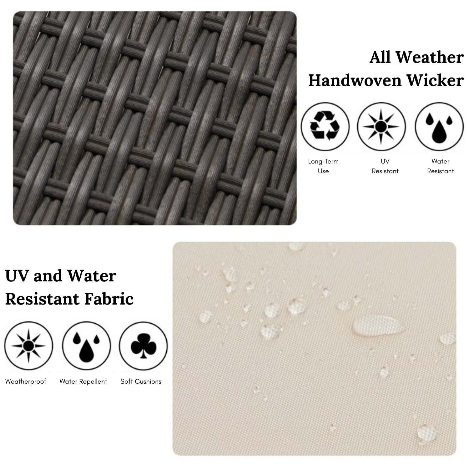 Outdoor All-Weather Wicker Lounger