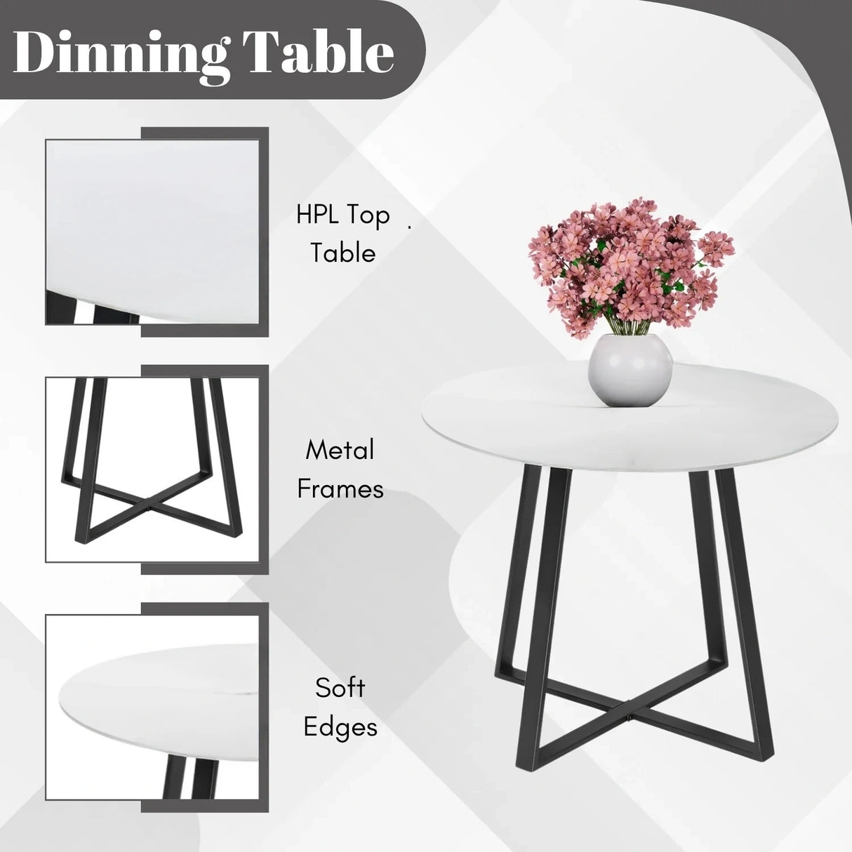 5-Piece Outdoor Patio Dining Set with Rope Chairs & Dining Table
