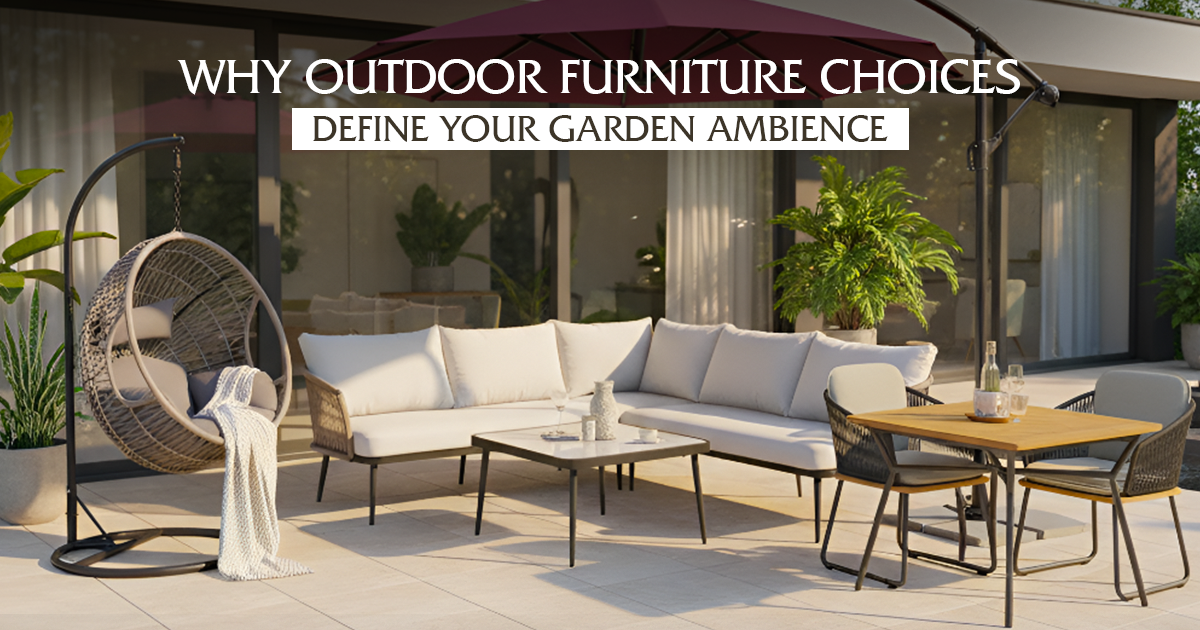 Why Outdoor Furniture Choices Define Your Garden Ambience