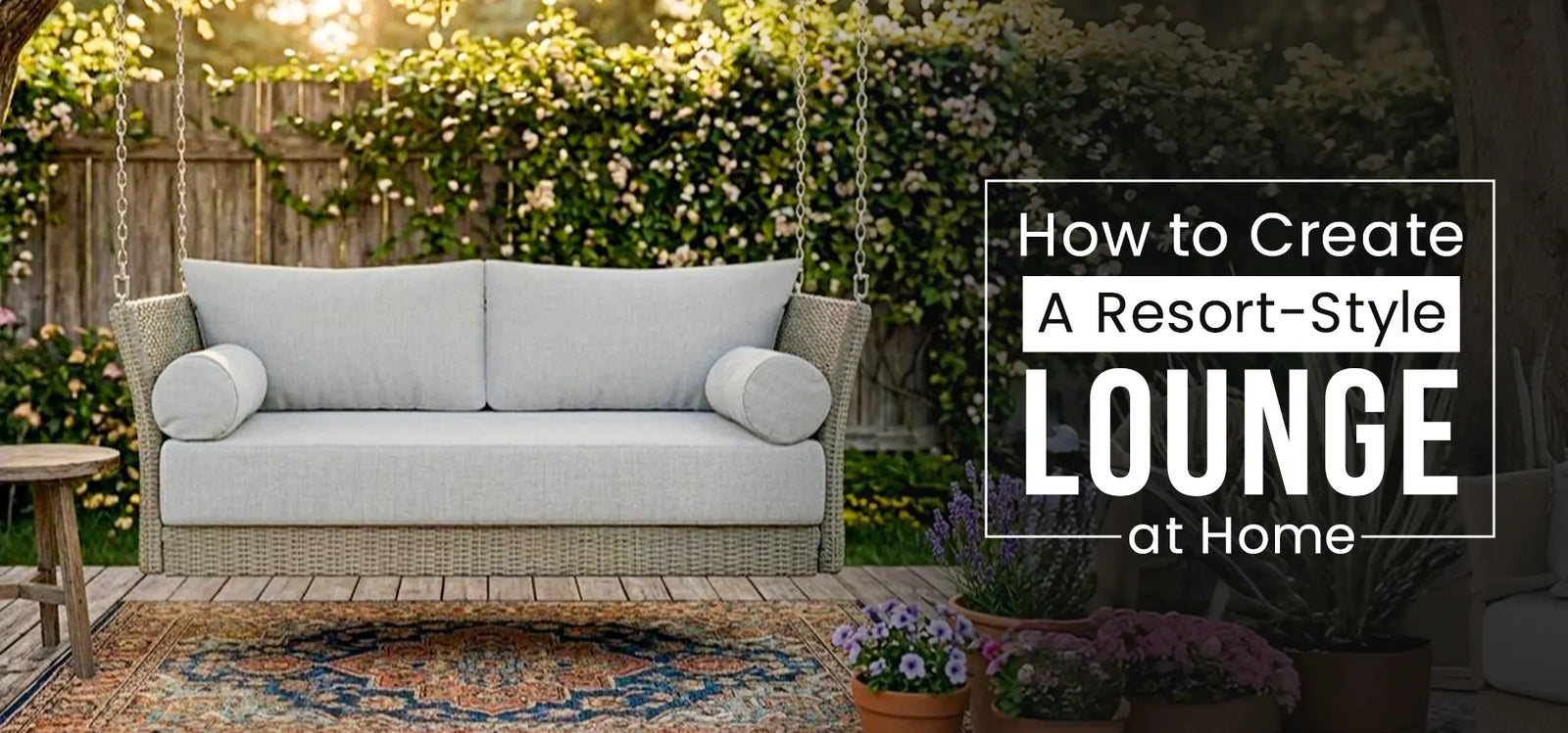 How to Create a Resort-Style Lounge at Home