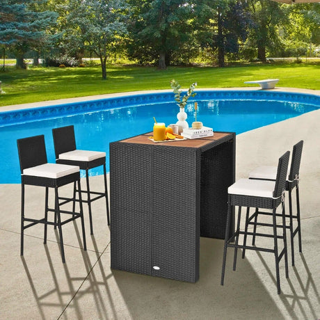 4 Chairs & 1 Table Bar Set