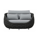4 Piece Outdoor Rope Sofa Set (Grey & Dark Grey)