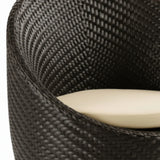 Outdoor Rattan Wicker 3-Piece Conversation Set