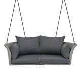 Outdoor Rattan Wicker Hanging Swing Chair with Cushion