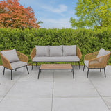 5-Seater Outdoor All-Weather Rope Sofa Set