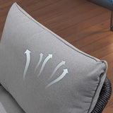 Outdoor 4 Seater Rope Conversation Sofa Set