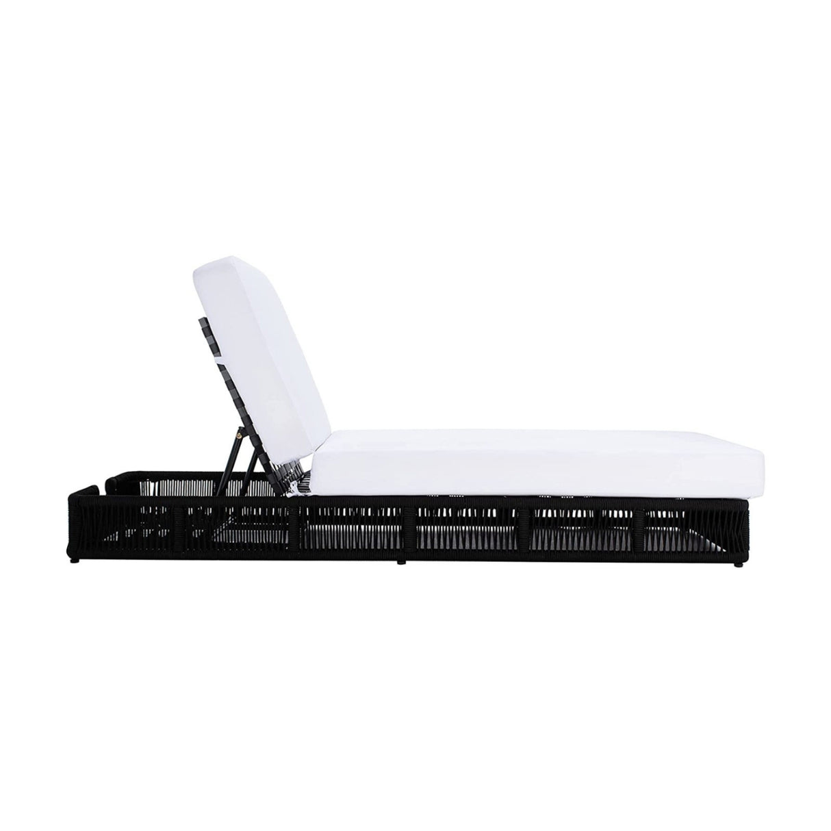 Outdoor All-Weather Rope Lounger with Cushions